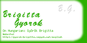 brigitta gyorok business card